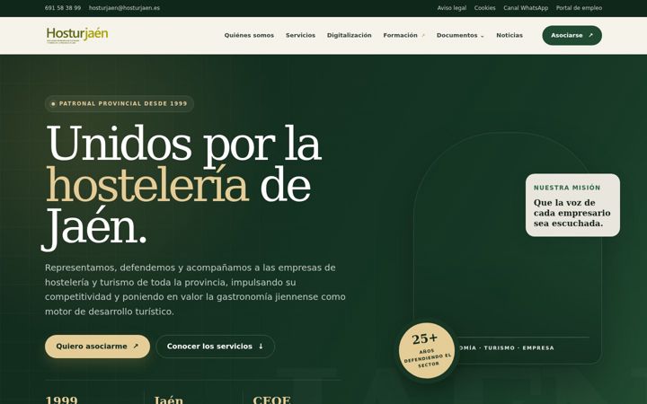 Screenshot of hosturjaen.es