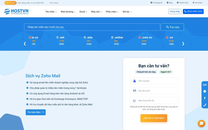 Screenshot of hostvn.net