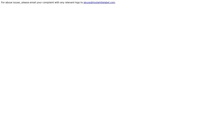 Ekraanipilt saidist hostwhitelabel.com