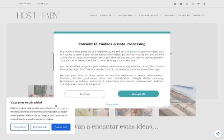 Screenshot of hostwithfaby.com