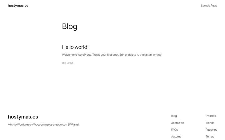 Screenshot of hostymas.es