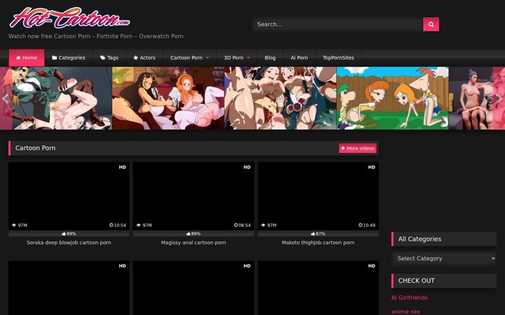 Screenshot of hot-cartoon.com