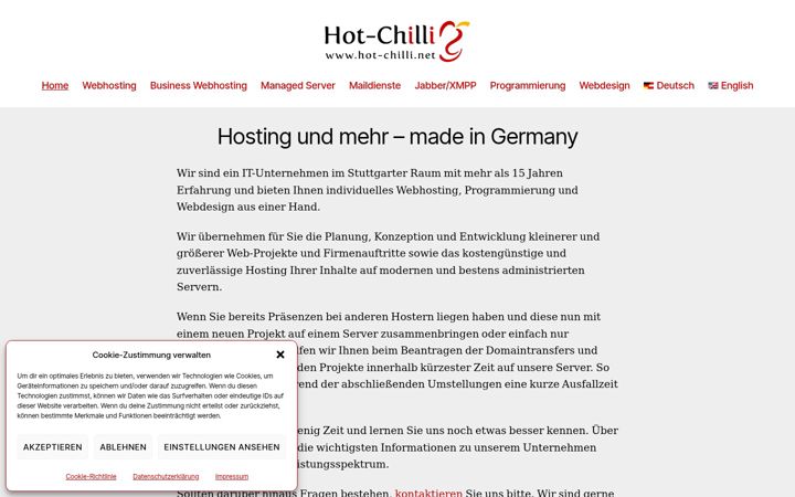 Zrzut ekranu hot-chilli.net