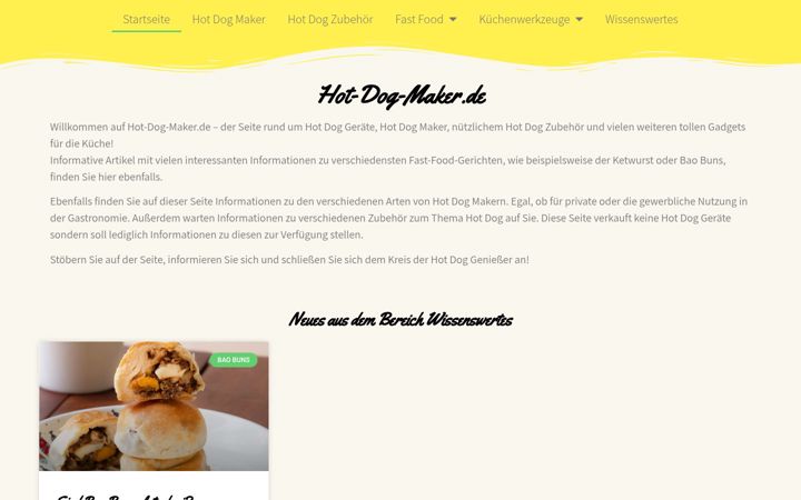 Screenshot of hot-dog-maker.de