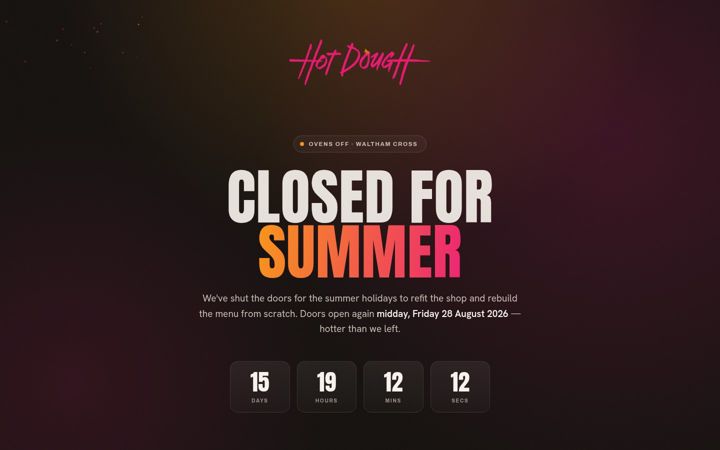Screenshot of hot-dough.com