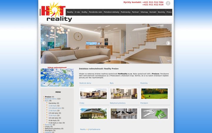 Screenshot of hot-reality.sk