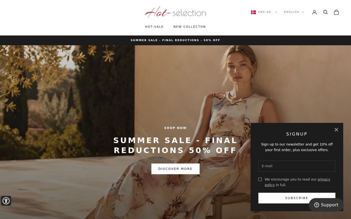 Screenshot of hot-selection.com