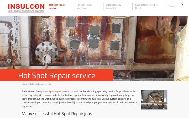 Screenshot of hot-spot-repair.com