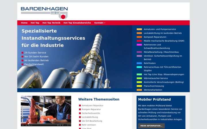 Screenshot of hot-tap.de
