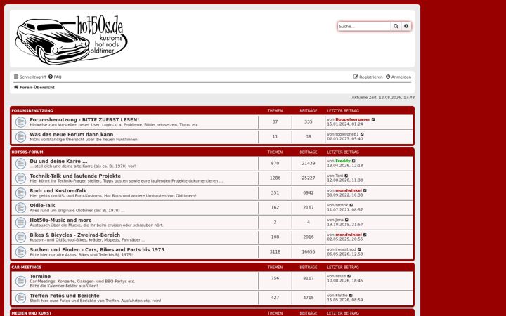 Screenshot of hot50s-forum.com