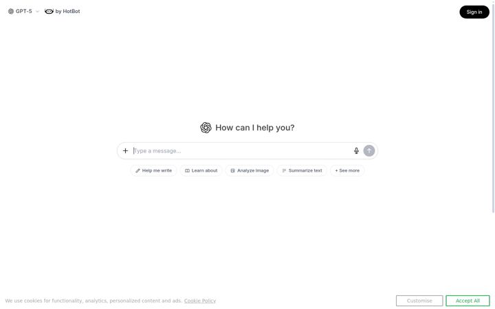 Captura de pantalla de hotbot.com