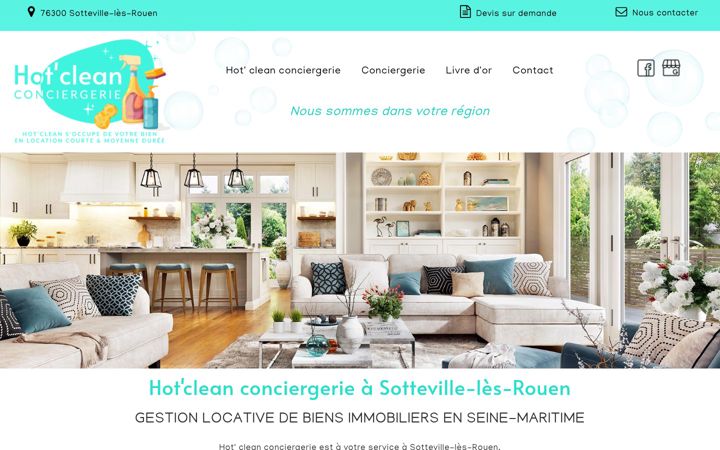 Screenshot of hotcleanconciergerie.fr