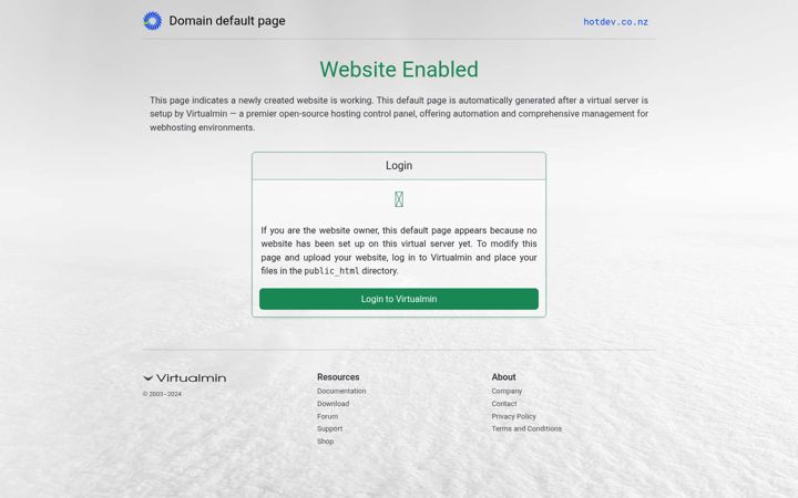 Screenshot of hotdev.co.nz