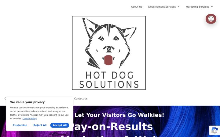 Screenshot of hotdogsolutions.com