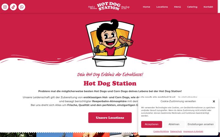 Screenshot of hotdogstation.de