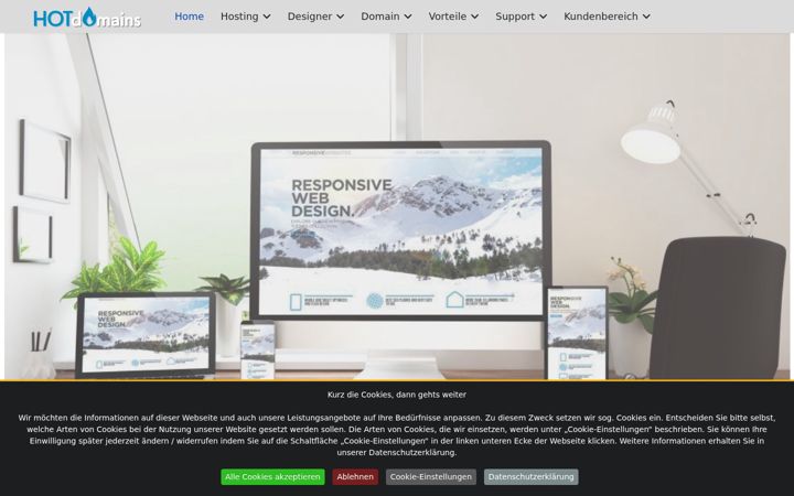 Screenshot of hotdomains.at