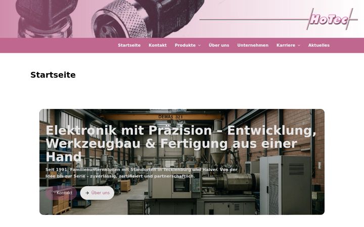 Screenshot of hotec-electronic.de