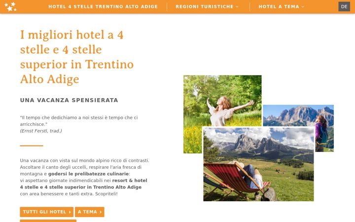 Screenshot of hotel-4-stelle.net