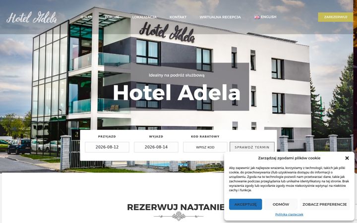 Screenshot of hotel-adela.pl