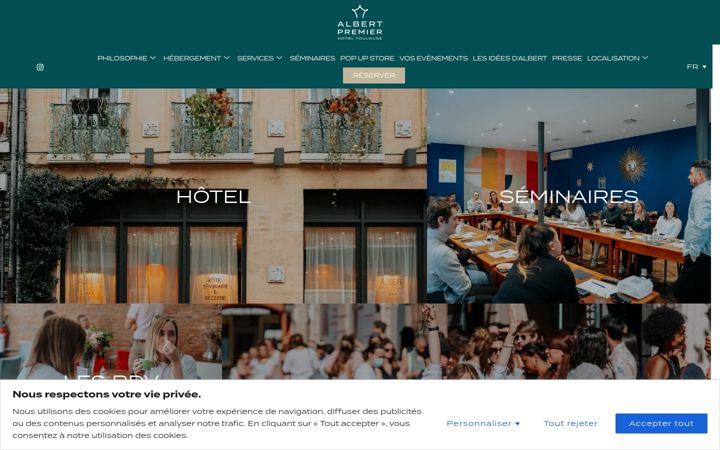 Screenshot of hotel-albert1.com