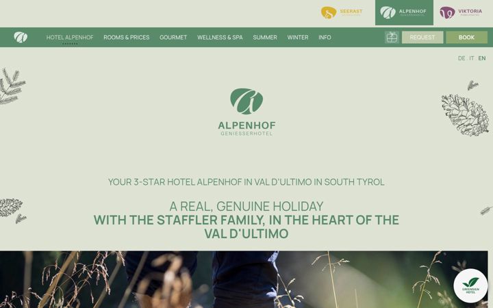 Screenshot of hotel-alpenhof.com