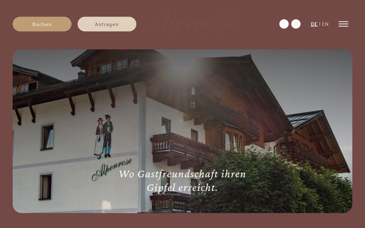 Snímek obrazovky hotel-alpenrose.co.at