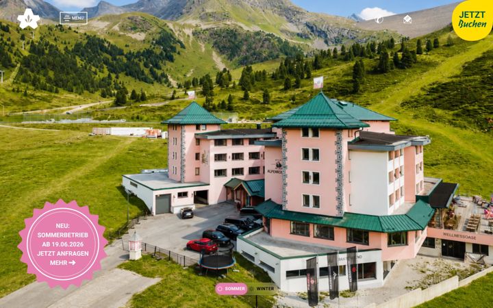 Screenshot of hotel-alpenrose.eu
