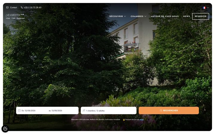 Screenshot of hotel-ambroise.fr