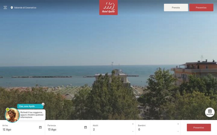 Screenshot of hotel-apollo.it