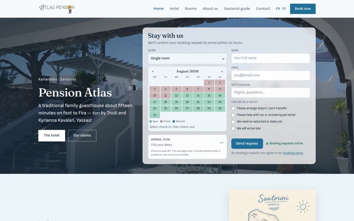 Screenshot of hotel-atlas-santorini.com
