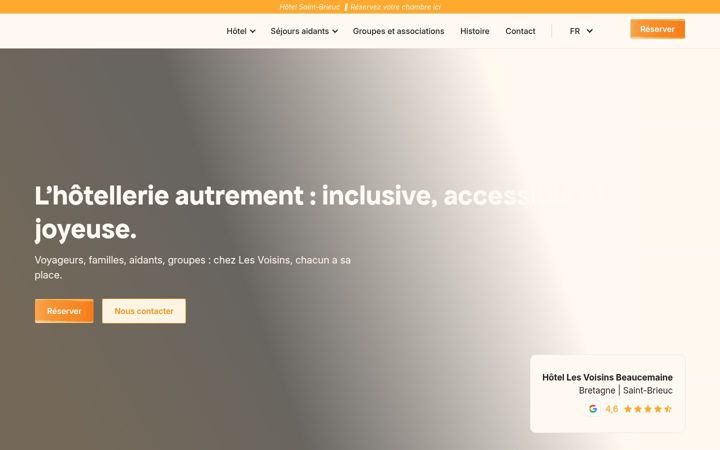 Screenshot of hotel-beaucemaine.com