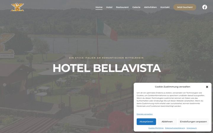 Screenshot of hotel-bellavista.de