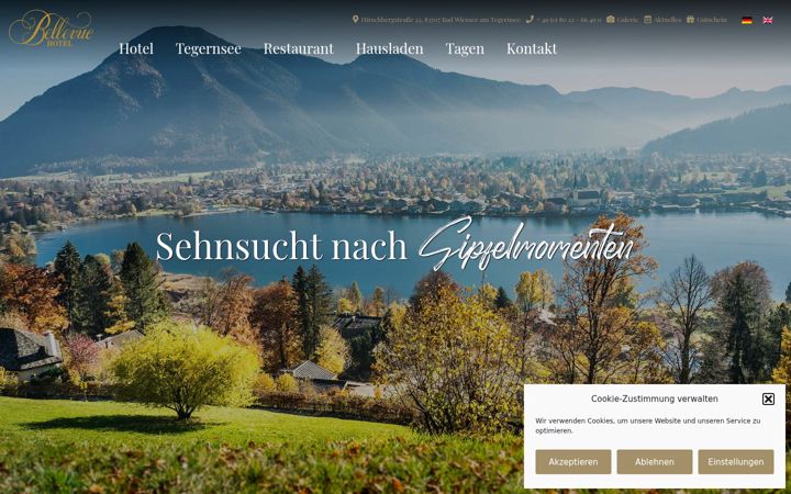 Screenshot of hotel-bellevue-badwiessee.de