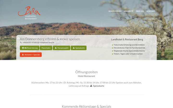 Screenshot of hotel-berg.de