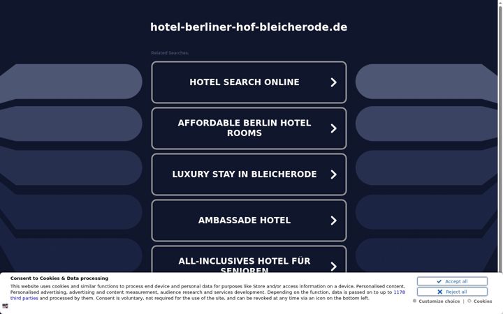 Screenshot of hotel-berliner-hof-bleicherode.de