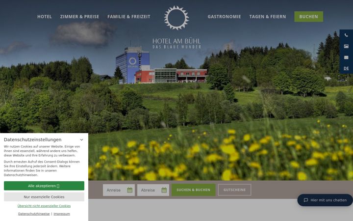 Screenshot of hotel-blaues-wunder.de