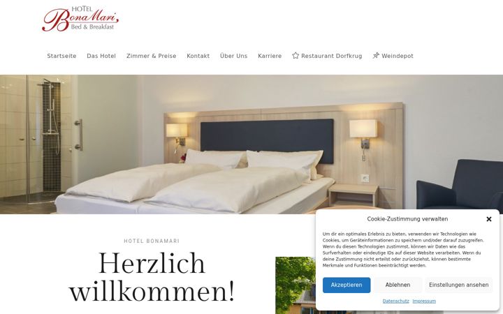Screenshot of hotel-bonamari.de