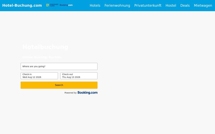 Screenshot of hotel-buchung.com