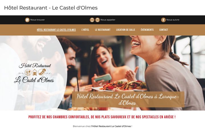 Screenshot of hotel-castel-dolmes.com