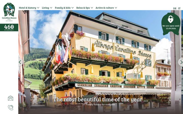Screenshot of hotel-cavallinobianco.com