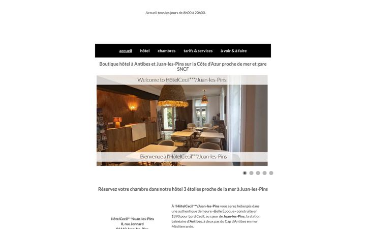 Screenshot of hotel-cecil.com