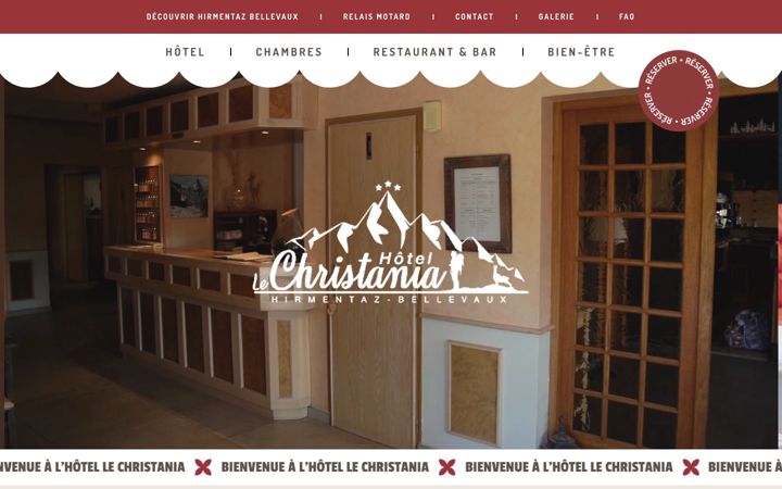Screenshot of hotel-christania.com