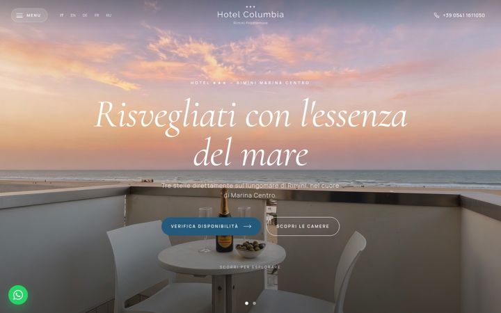 Screenshot of hotel-columbia.it
