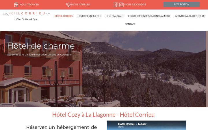 Screenshot of hotel-corrieu.fr