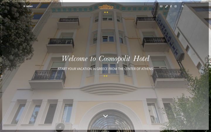 Screenshot of hotel-cosmopolit.com