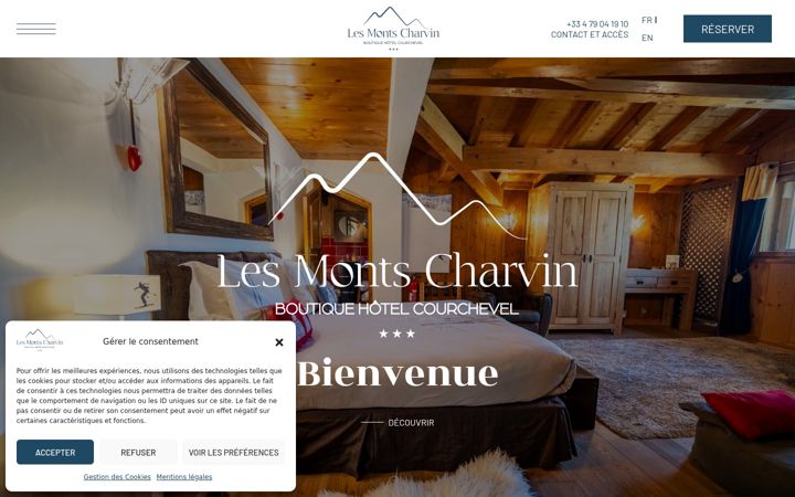 Screenshot of hotel-courchevel1850.com