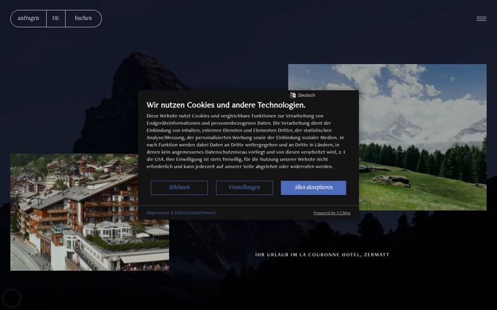 Screenshot of hotel-couronne.ch