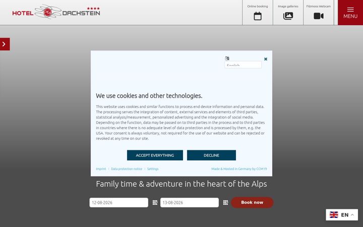 Screenshot of hotel-dachstein.at