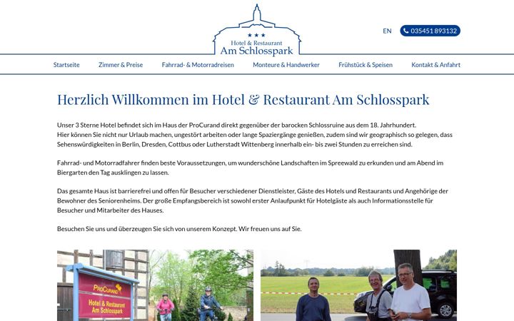 Screenshot of hotel-dahme.de