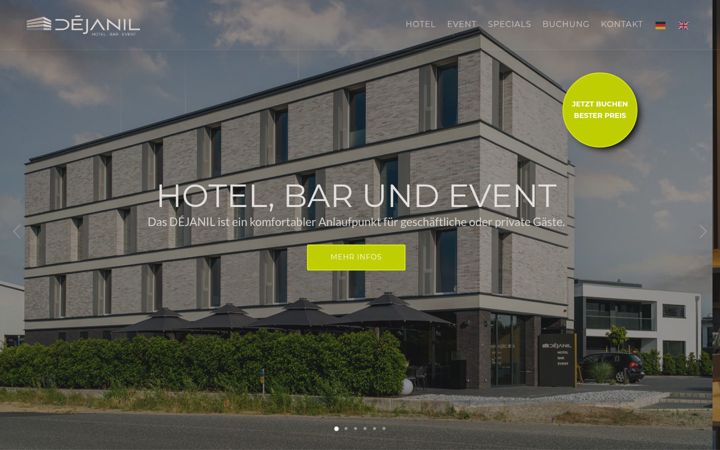 Screenshot of hotel-dejanil.de